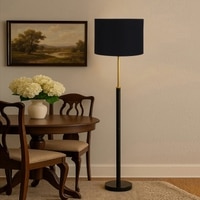 Devansh Wood & Metal Floor Lamp