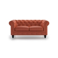 Winchester 2 Seater Leatherette Sofa in Tan Colour