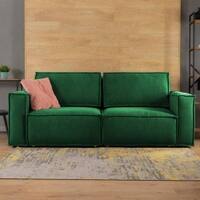Skult 3 Seater Pull Out Sofa cum Bed  in Green Colour