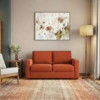 Apollo 2 Seater Fabric Sofa in Lava Colour