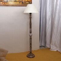 Devansh Wooden Floor Lamp