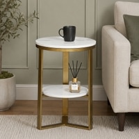 Metallita Metal Side Table in Gold Colour