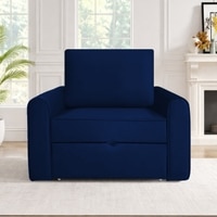 Clevam  Pull Out Sofa cum Bed  in Navy Blue Colour