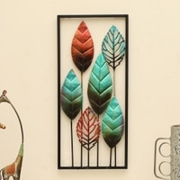 W-Kinjal Abstract Metal Wall Decor in Multicolor Set of 1