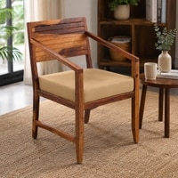 Marlon Lounge Chair in Brown Fabric
