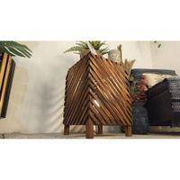 Serge Beige Jute Floor Lamp with Beige Jute Base