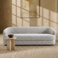 Elegantensemble Wood 3 Seater With Upholstery Non Storage Sofa In Beige Colour