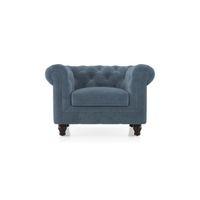 Winchester Essential 1 Seater Fabric Sofa In Ocean Weave