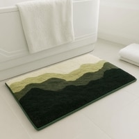 Luxe Home Canada Waves Microfiber Bath Mat (40x60 cm) Green