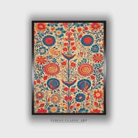 Folk Canvas Wall Prints Canvas Wall Prints Set of 1 Multicolor Matte