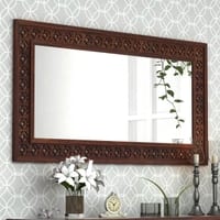 Mercury Solid Wood Mirror in Honey