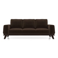 Granada Premium 3 Seater Fabric Sofa in Dark Earth Colour