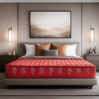 Kurlon Rutile Natural Rubberised Coir Straight Pad Medium Firm PU Foam King Size Mattress (Thickness: 7 Inches, Dimensions: 75 X 72 Inches)