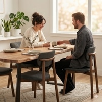 Scandinavian Luca Dining Chair Cocoa Finish
