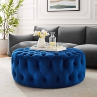 Kolden Ottoman Color in Navy Blue
