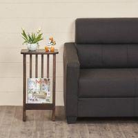 Aster Solid Wood Side Table in  Natural Finish