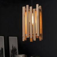 Palisade Beige Solid Wood Single Hanging Light