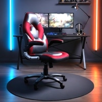 Stylish Gaming Chair In Black & Red