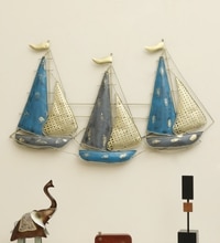 W-Turkish Abstract Metal Wall Decor in Multicolor Set of 1