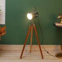 Alveena Nickle Aluminum Shade Floor Lamp