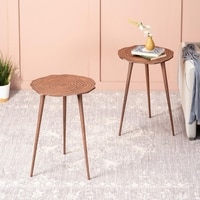 Cosmo Aluminium Side Table in  Finish - Set of 2