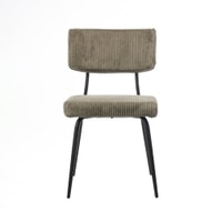Yucca Fabric Dining Chair in Grey Colour