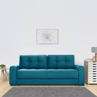 Calliro 3 Pull Out Sofa Cum Bed with storage In T Blue Colour