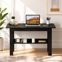 Spydercraft Spacio Modern Study Table in Black Finish