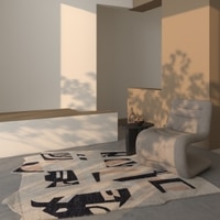 Jaipur Rugs Soft Striped Wool Dhurrie Rug Natural 6x9 ft in Antique White and Ebony colour
