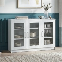 Viona Engineered Wood Display Bar Unit Frosty White