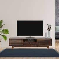 UrbanGlow Solid Wood Free Standing TV Unit in Provincial Teak Finish