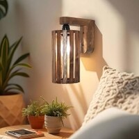 Casa Brown Solid Wood Wall Lights
