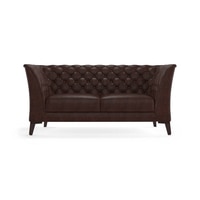 Weston 2 Seater Leather Sofa (Chocolate)