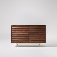 Katana Small Solid Wood Sideboard in Brown Colour