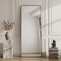 The Artment Vista Black Arch Frame Unbreakable Floor Mirror For Home (150 X 40 CM)