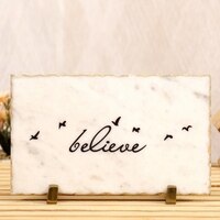 BELIEVE Marble Showpiece