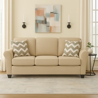 Sehran 3 Seater Sofa In Fabric Cream Color