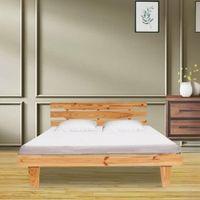 Hensley Solid Wood Non Storage Bed In Natural Finish Finish