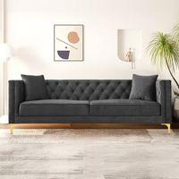 Haruko Fabric Sofa - Grey