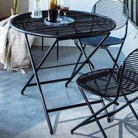 Patio Black Folding Table