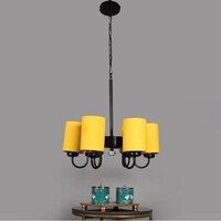 Devansh Steel Wall Mounted Lamp With Beige Jute Shade