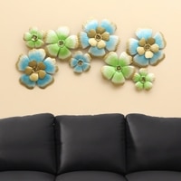 Jose Abstract Metal Wall Decor in Multicolor Set of 1