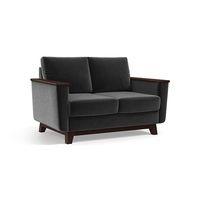 Corby Premium 2 Seater Fabric Sofa in Pebble Grey Colour