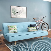 Zehnloch 3 Seater Click Clack Sofa cum Bed In Glacier Blue Colour