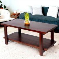Aroda Sheesham Wood Coffee Table In Walnut Finish