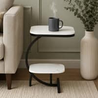 Lyft Metal Side Table in Black Colour