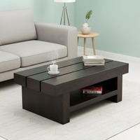 Piante Solid Wood Coffee Table In Mahogany Finish