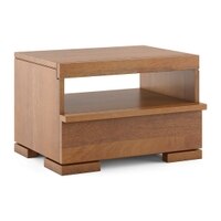 Ohio Bedside Table in Amber Walnut Finish