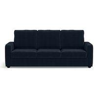 Apollo Compact Sofa Set (Colour : Sea Port Blue Velvet, Cushion : Hard, Back Type : High Back, Seater : 3+2+1)