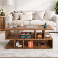 Spydercraft Zig Zag Modern Coffee Table in Noce Lyon Finish